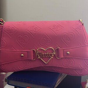 Juicy Couture Only Juicy Flap Shoulder Bag Purse - Juicy pink